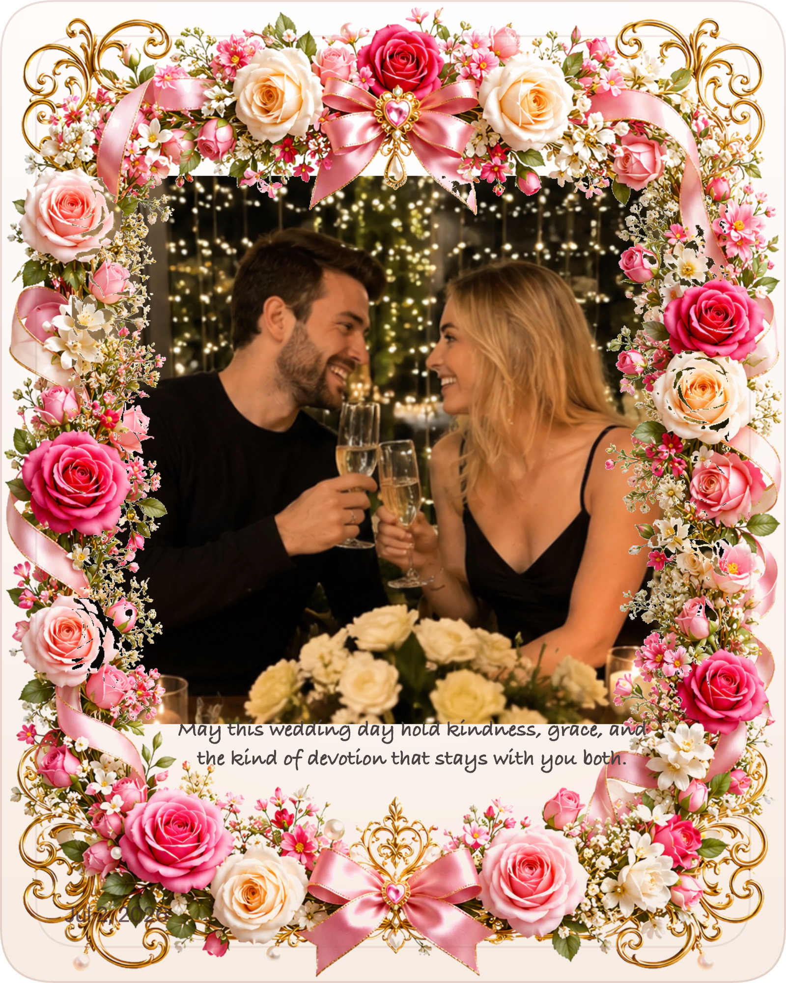 Finished engagement photo gift example