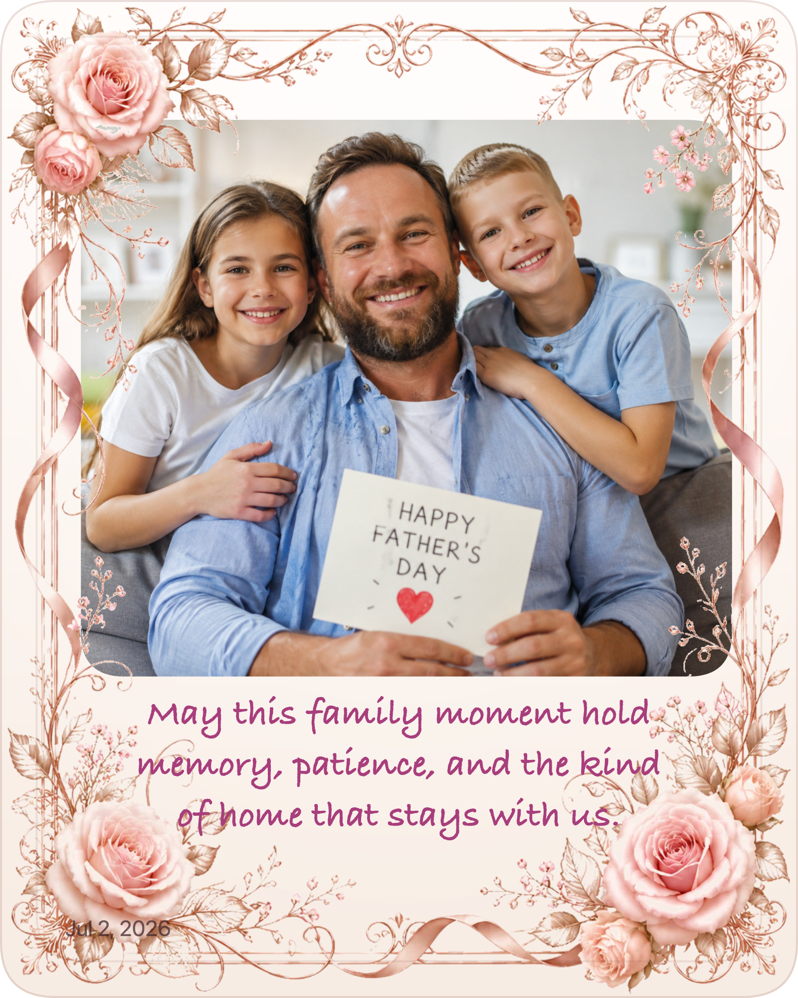 Finished father photo gift example