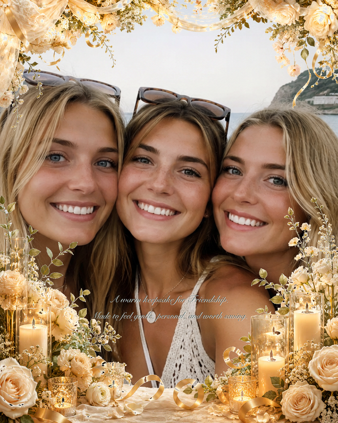 Finished friendship photo gift example