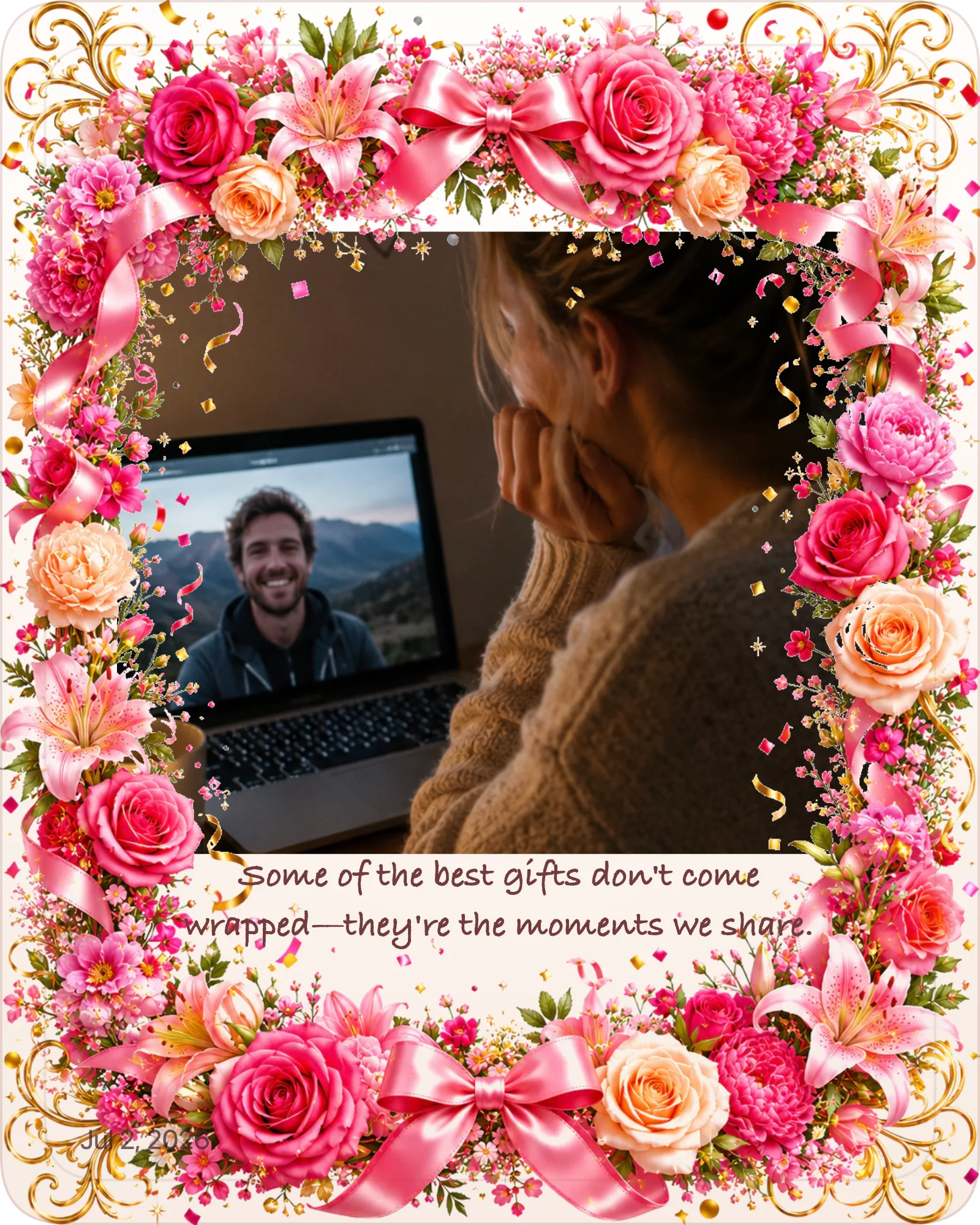 Finished love photo gift example