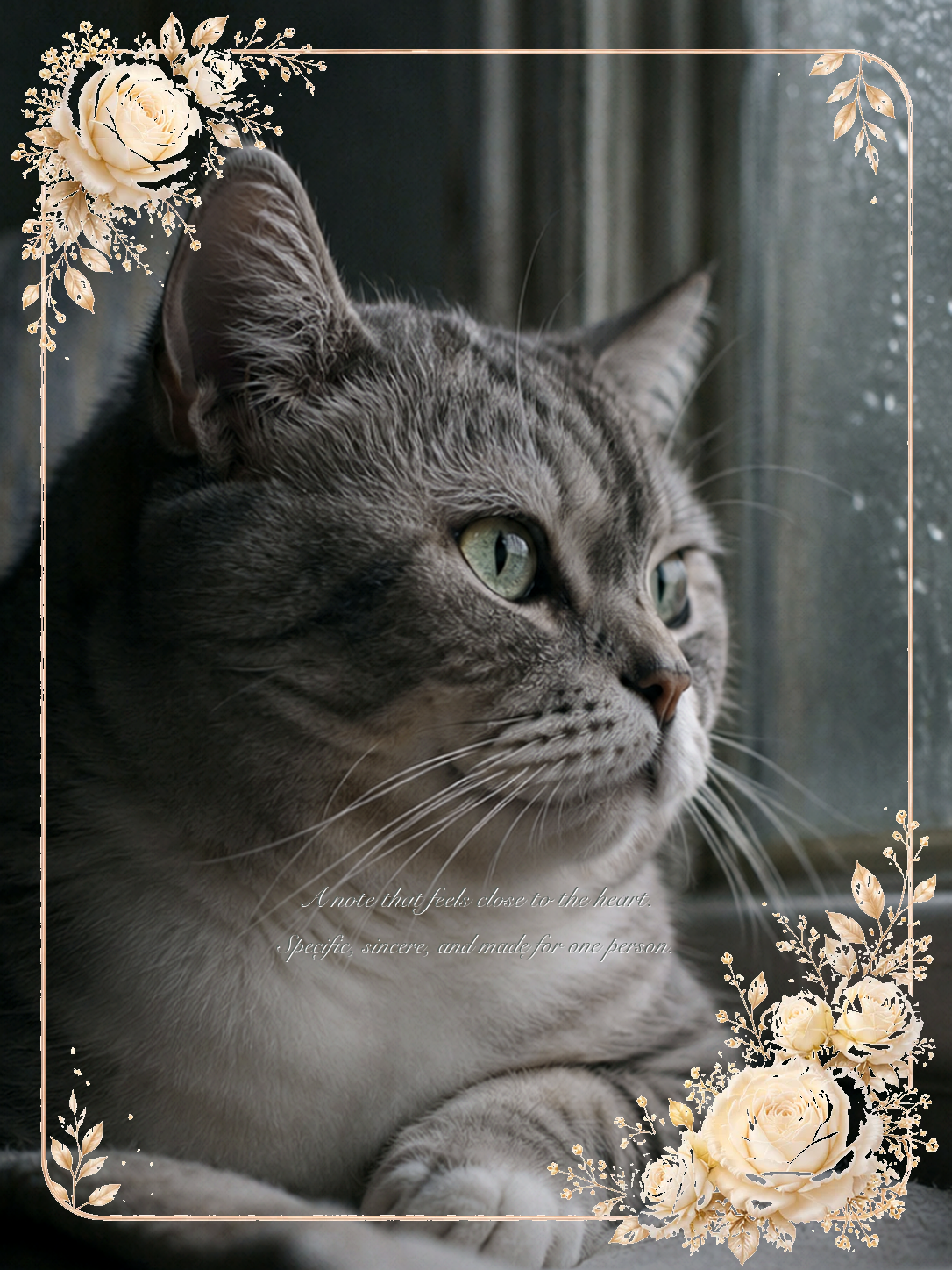 Finished pet memorial photo gift example