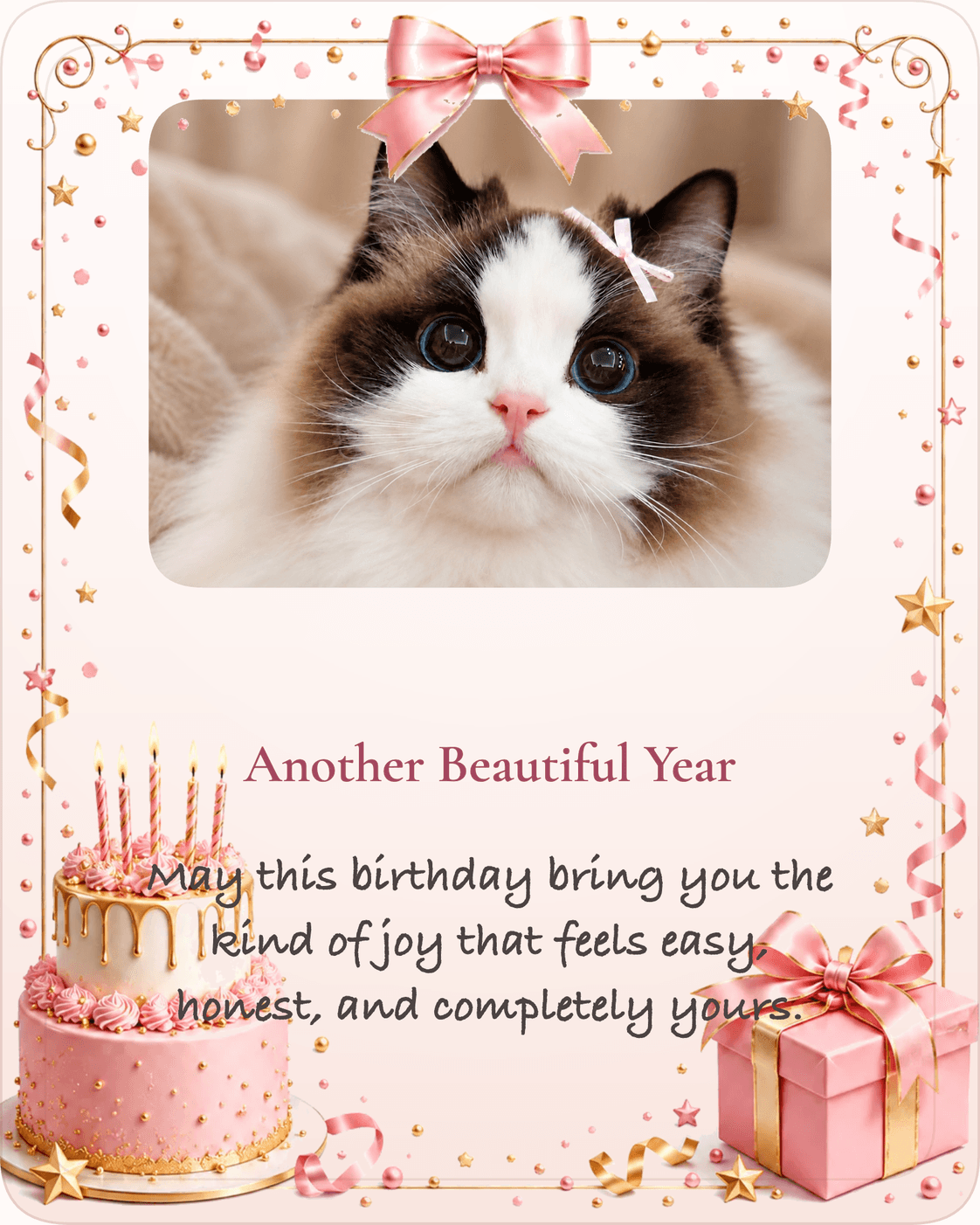 Final personalized birthday gift preview example