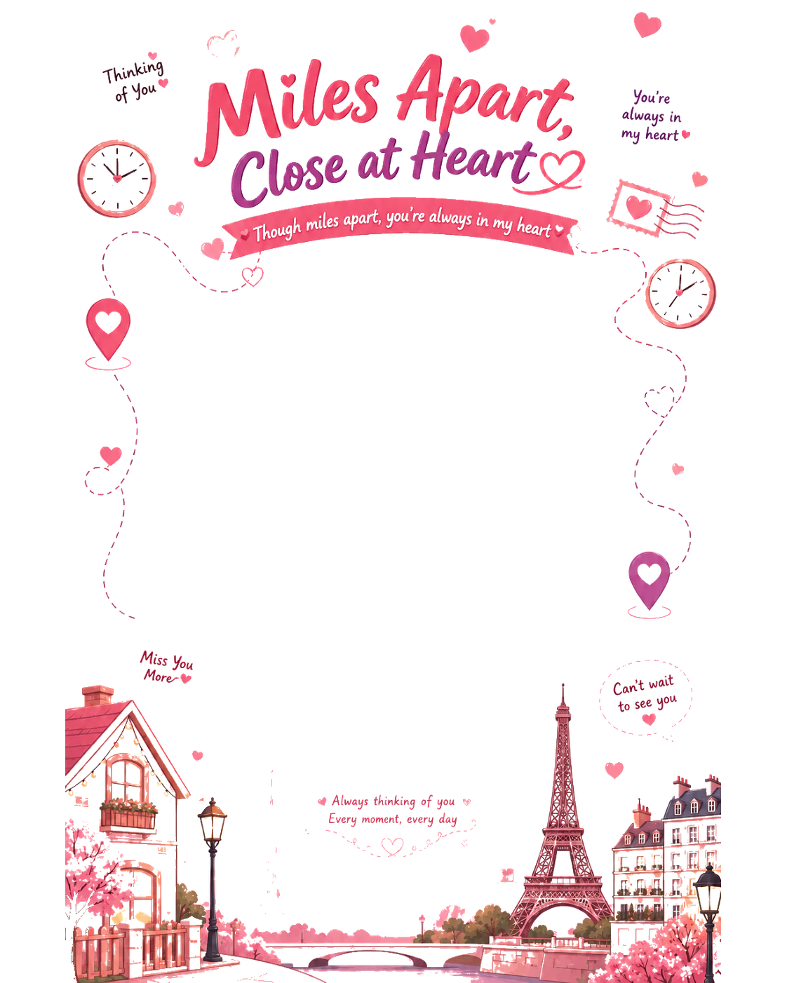 Long Distance & Thinking of You decoration preview