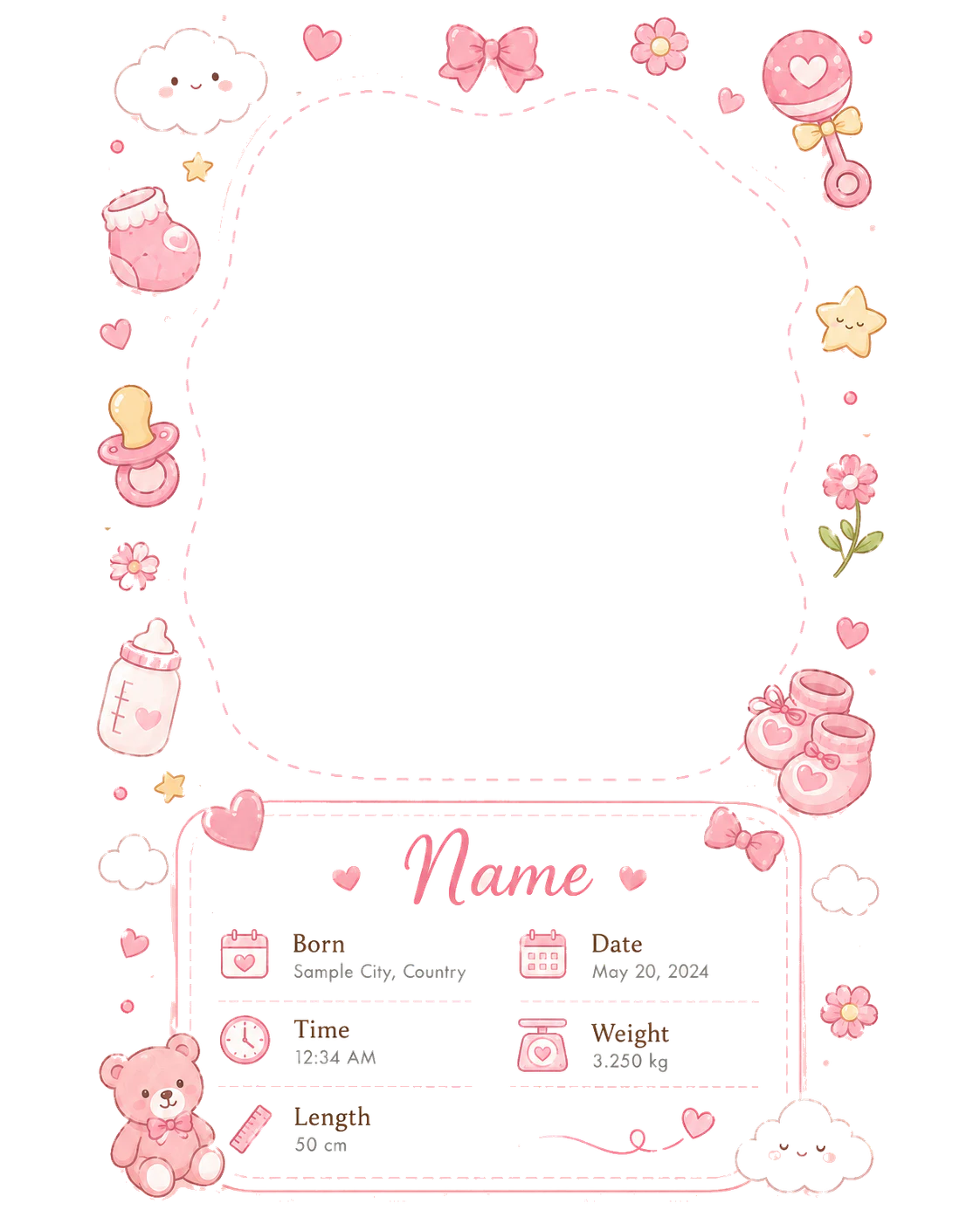 Newborn & Milestone decoration preview