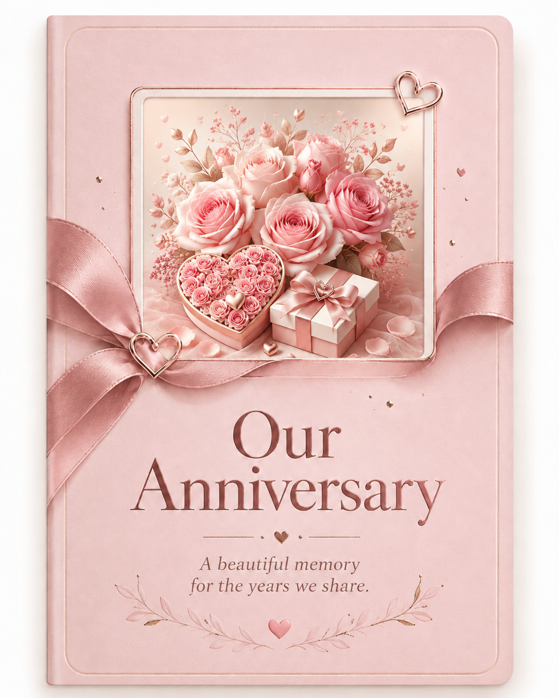 Watercolor photo gift template preview with a soft romantic feel